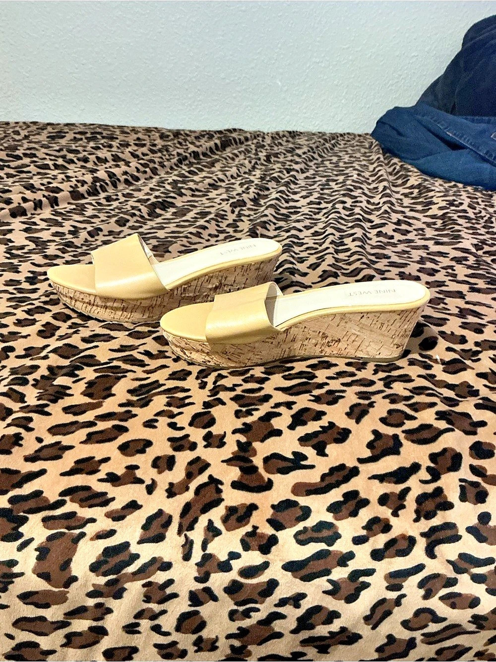Nine West Yellow Wedge Sandals
